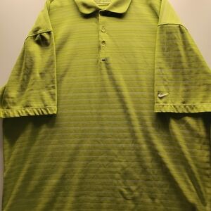 Nike Men's Green Polo Golf Shirt